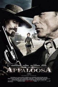 Poster in inglese del film Appaloosa del 2009 di e con Ed Harris